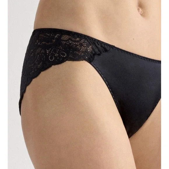 NWT Intimissimi Lace and Natural Silk Bikini Briefs Intense Blue Size US Medium - Picture 4 of 6